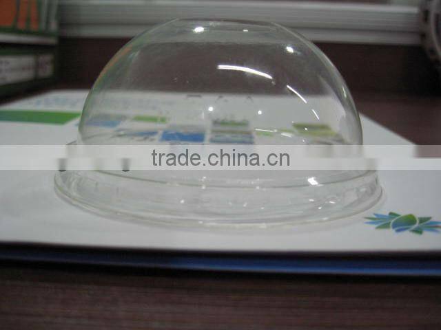 transparent plastic cups with lids and straws,corn plastic, biodegradable underground