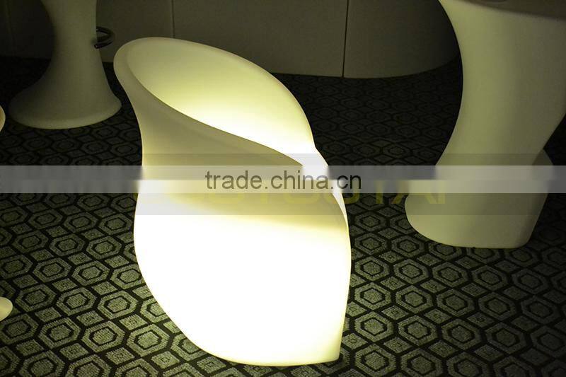 Manufacturer LED illuminated sofa/chair with remote control 16 mix changeable colors 13kgs