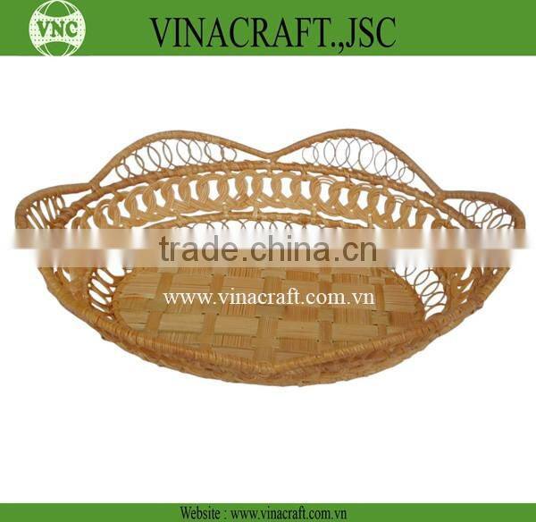 Cheap bamboo baskets weaving for home decor