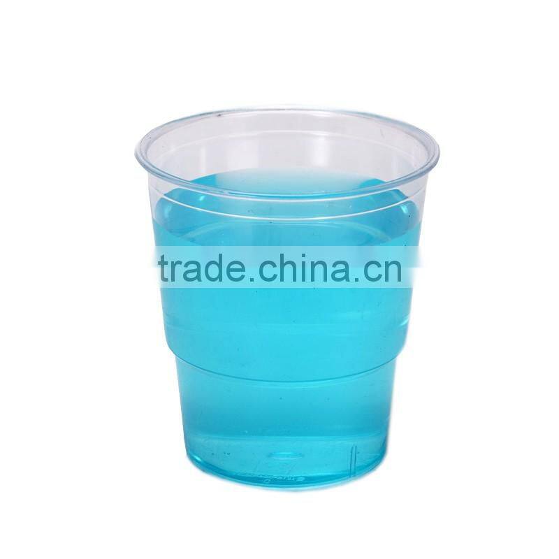 Clear plastic glass cup wine