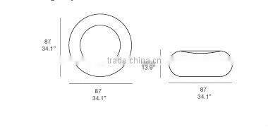 2017 trade assurance hot sale modern leisure fashion aluminium deck chair