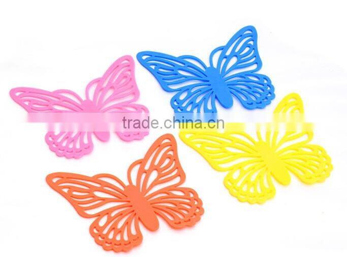 Butterfly Shaped Heat Pads Tea Cup Coaster