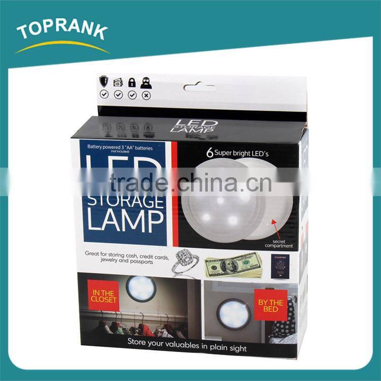 New design secret compartment storage lamp battery super bright led closet light