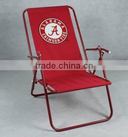 Portable folding beach chair with printing
