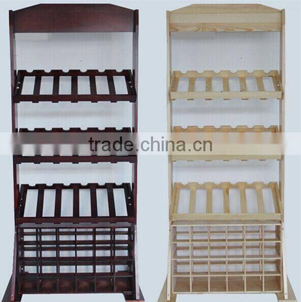 Hot sale display wooden wine rack
