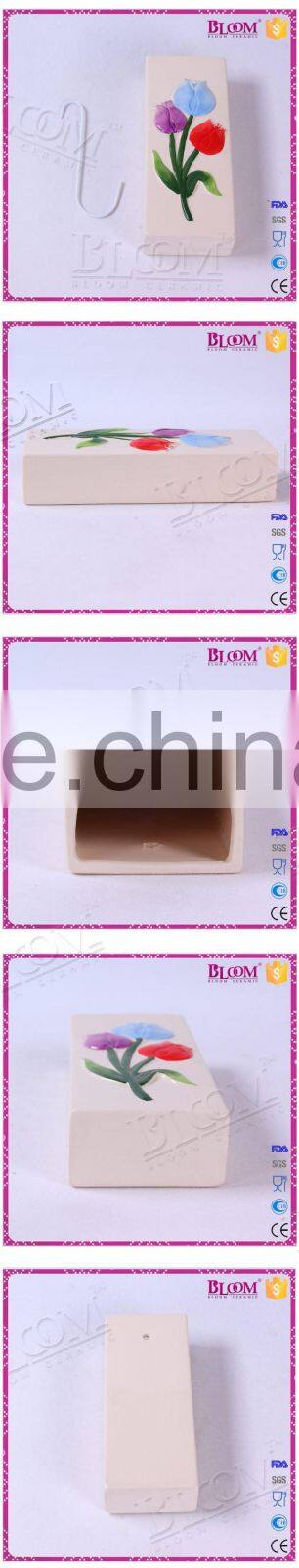 hand-painted ceramic flower wall mounted humidifier