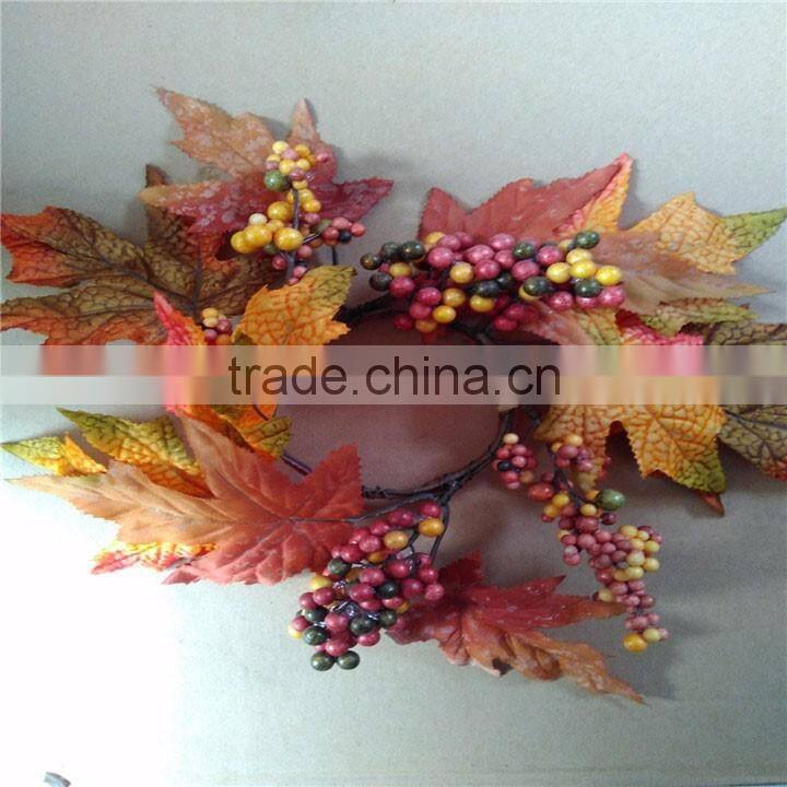 examples of handicrafts christmas candle ring for Christmas decor