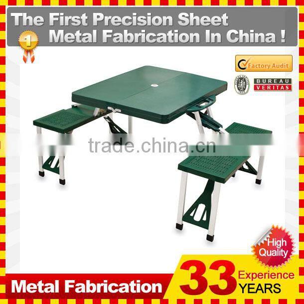 Portable Folding Table Tops Picnic Camping Outdoor Plastic Aluminum Sheet Dining 4 Chairs/Benches