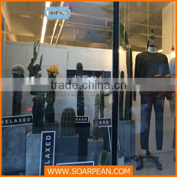 Fiberglass window display props large artificial cactus