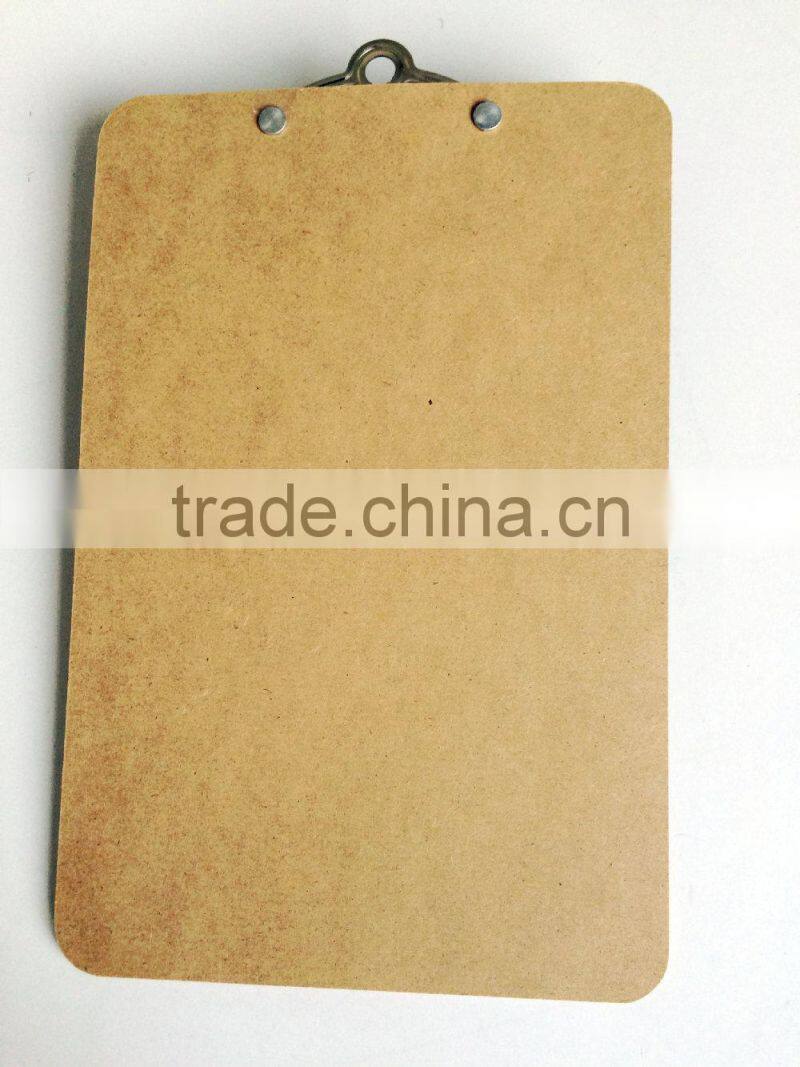 Clipboard with steel cip with butterfly clip