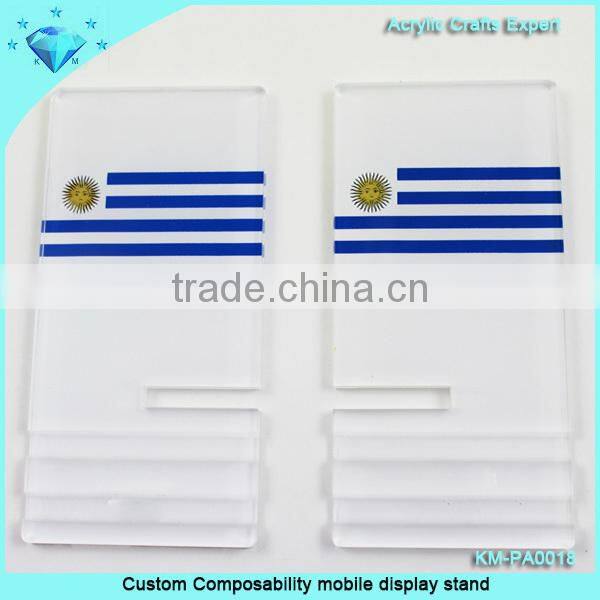 Custom 3 sides rotating display stand acrylic Brochure display stand