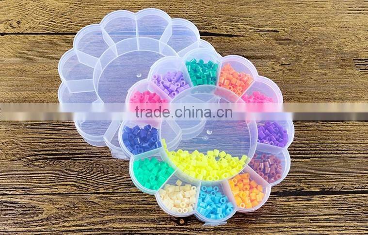 PP Plastic Flower shaped Storage Box Small parts Kits Beads Storage Case Boxes With 13 Compartments