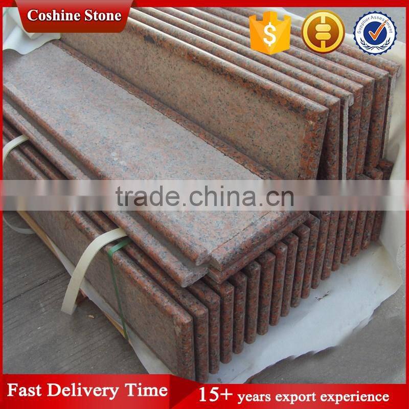most popular and cheap maple red G562 granite stair