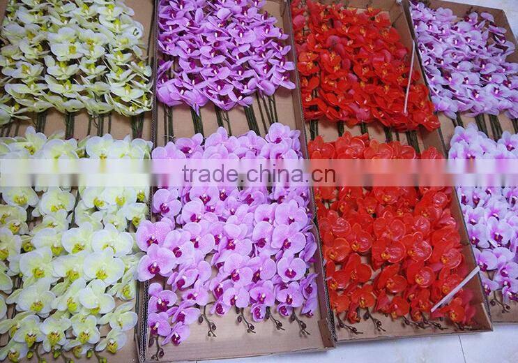 Wholesale real touch latex orchid artificial cymbidium orchids