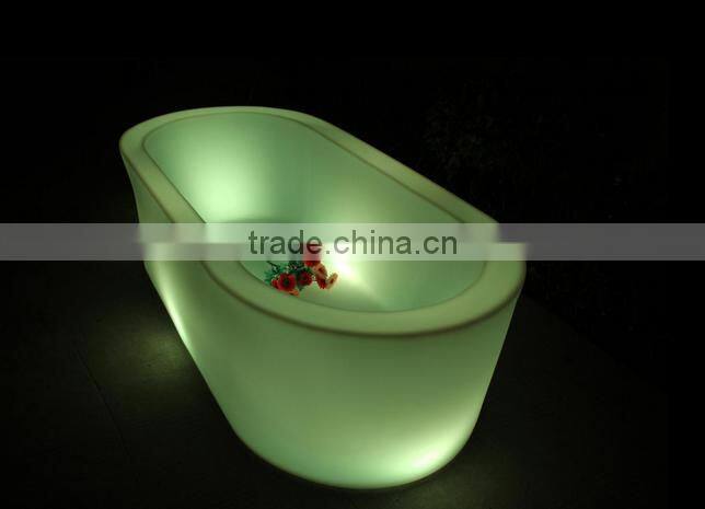 Modern popular rechargeable led lighting bathtub, led ice bucket
