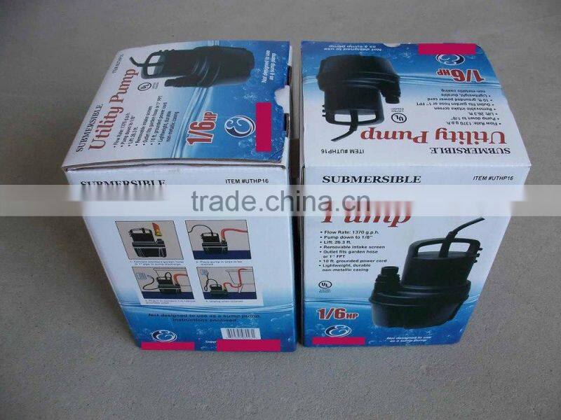 UL and CUL portable flotec submersible utility pump