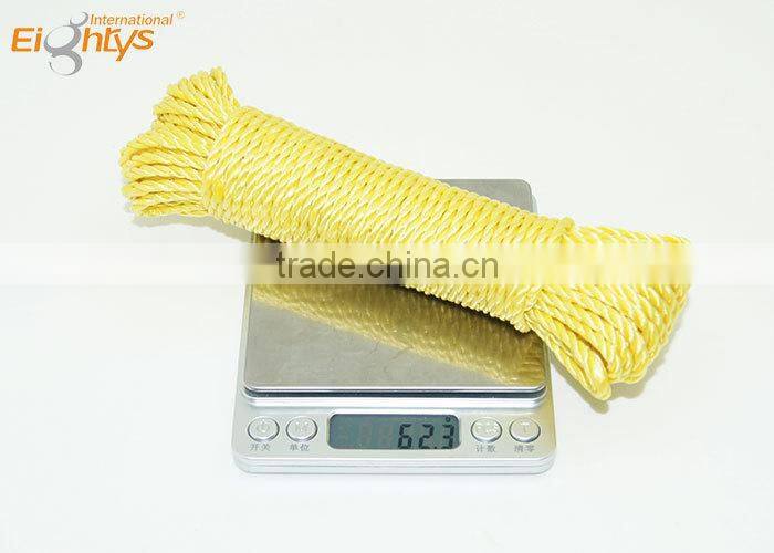 durable rope with raw material of polythylene clothesline