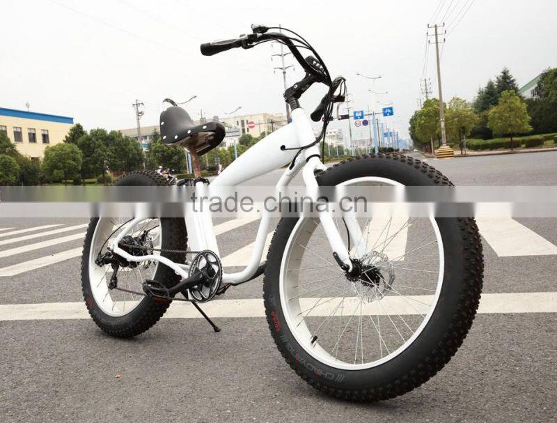26" electric fat bike adult electric bicycle fat tire ebike