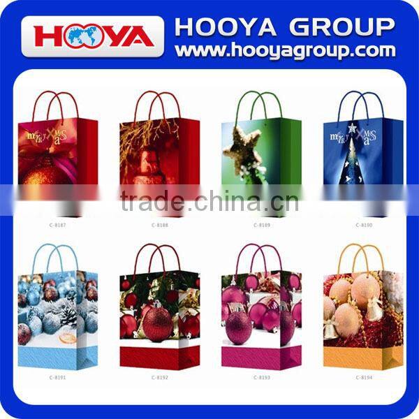 High Quality Decorative Christmas Gift Bag Customized Paper Gift Bag