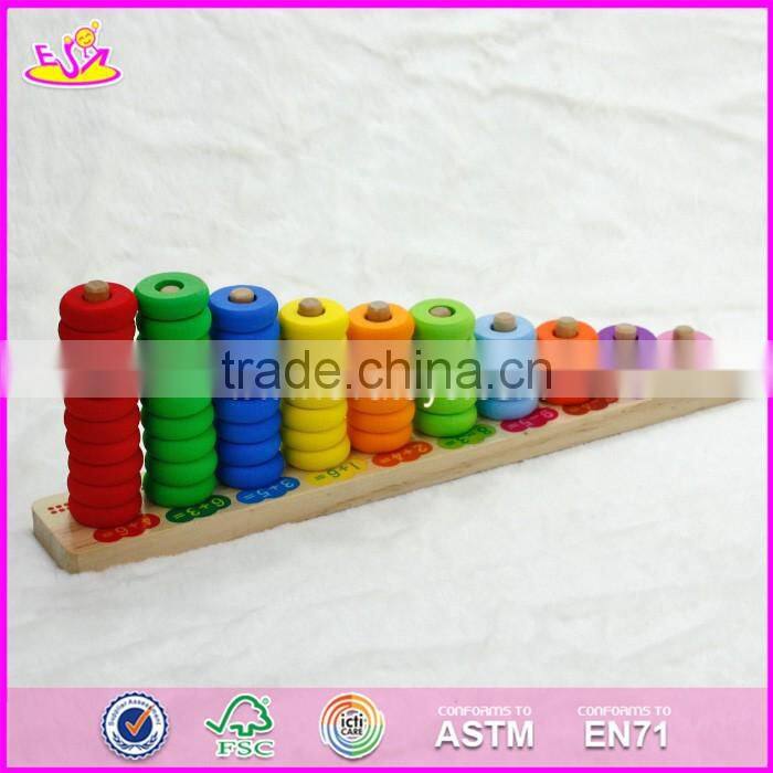 2017 New design preschool stacking blocks wooden baby toys W13D125
