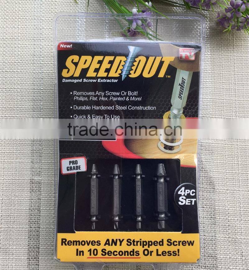Double ended best broken screw extractor wood bolts hard head remover tool