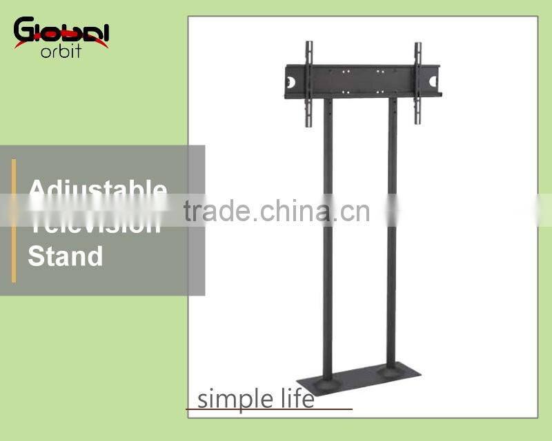 Rotate LCD TV screen holder floor stand cart with adjustable projector rack