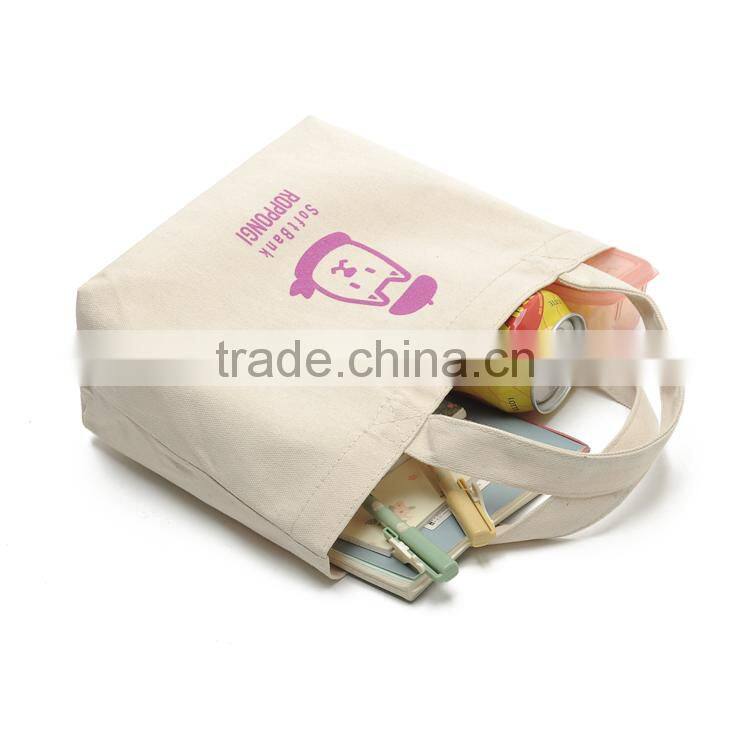Wholesale Cartoon Dog LOGO Canvas Durable Tote Bag,Women Fashion Large Capacity Shopping Bag FH091