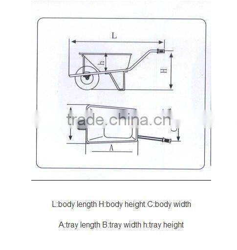 wood handle 2 wheels double wheels wheel barrows