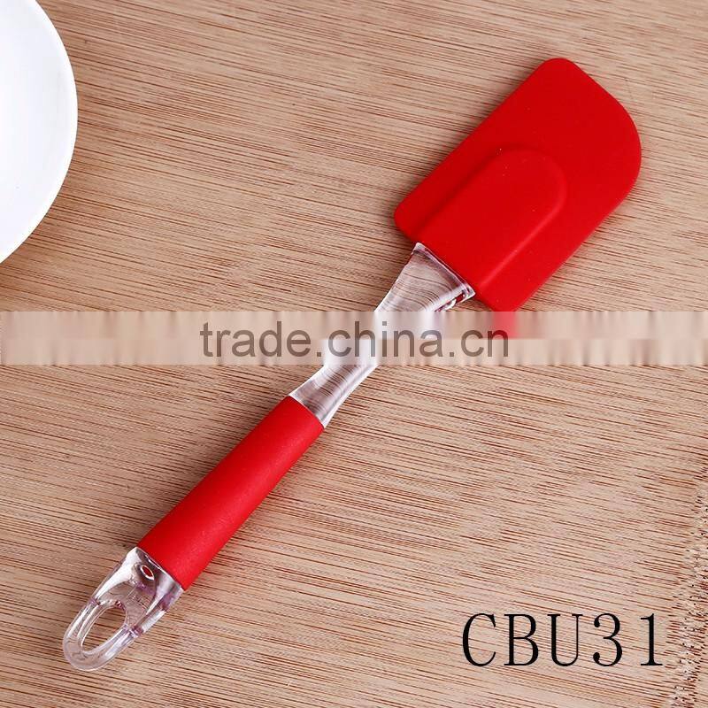 Food grade high quality silicone scraper knife and silicone spoon set
