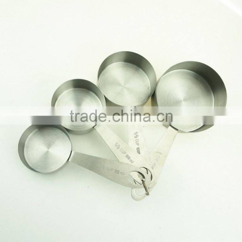 42136 4pcs Stainless Steel Nesting Measuring Cups and Spoons Set