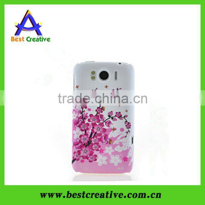 Plastic Beautiful Peach Blossom Phone Case For HTC