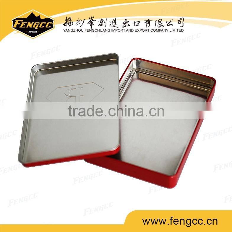 Hot Selling Simple Rectangle Tin Box for Food Storage