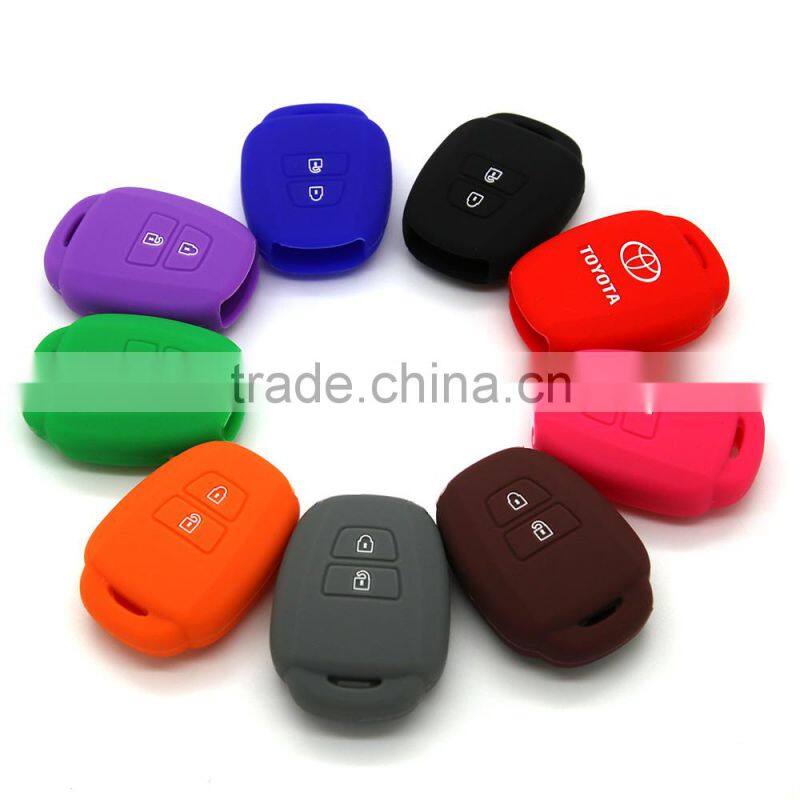 Popular China manufacturer custom high quality silicone car key cover for Toyota