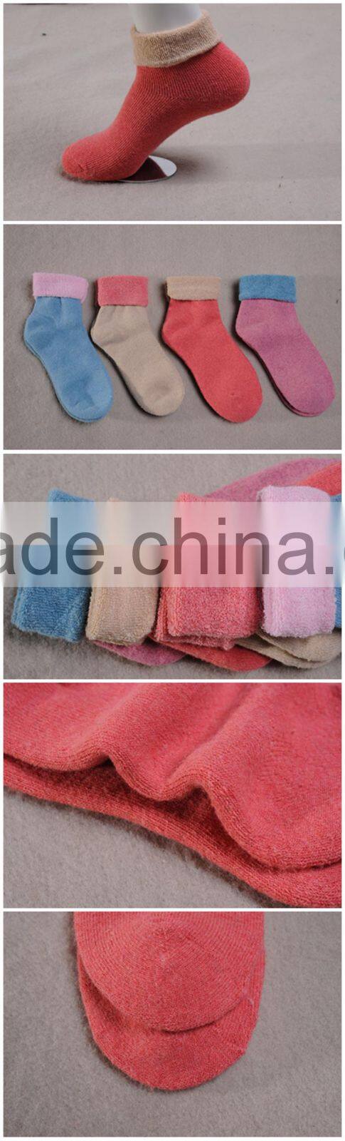 Merino woolen terry winter socks