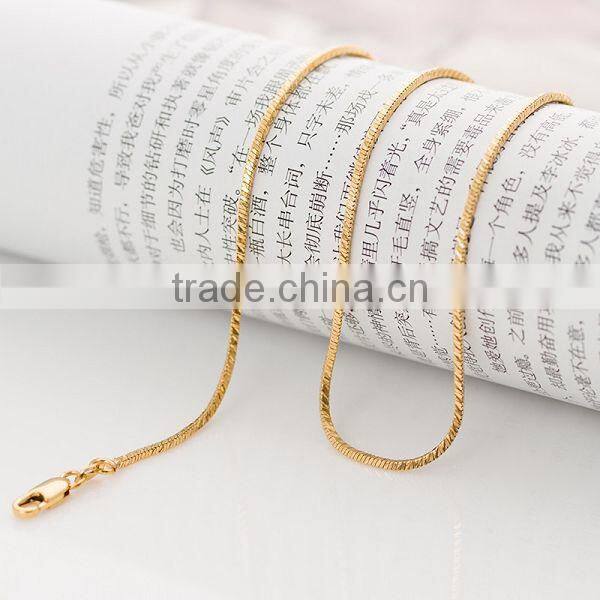 Simple style diferent types necklace chains