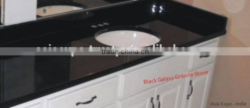 Black Galaxy Cut to Size Slab, Tiles & Stair case