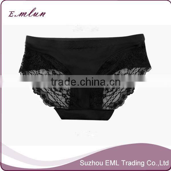 Ladies 2015 new arrival good quality low waist sexy lace transparent lingerie