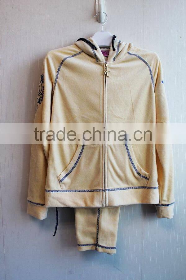 Designer Women Sport 2 Pcs Set Hoodies Suit 2016 Knitting Casual Clothing Set