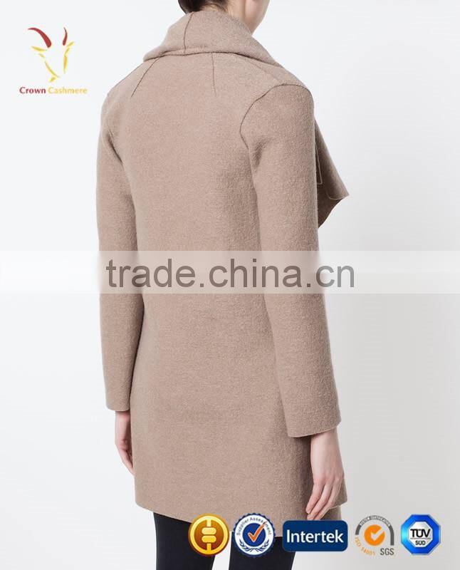2016 latest wholesale knitted sweater women cashmere wool coat
