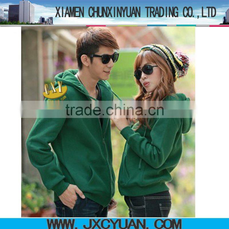 custom unisex cotton fleece zip hoodies