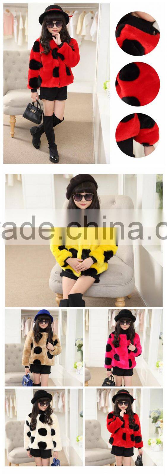 Fashion Kids clothes winter fur coat for girls baby jackets parka elegant clothing outerwear luxury faux fur