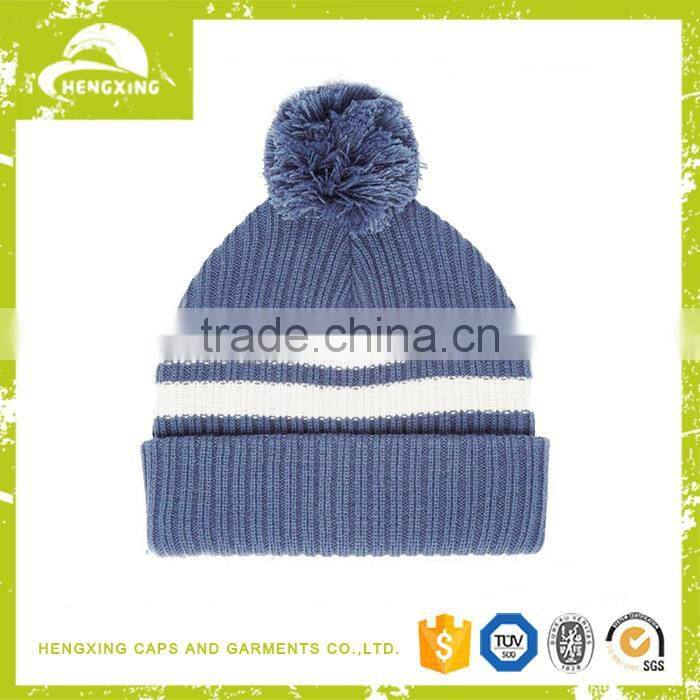 Plastic Pom Pom baby beanie with pompom