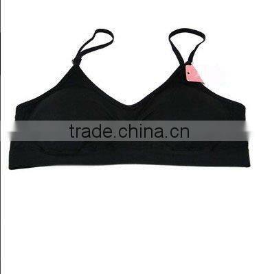 hot sell ladies seamless padded sport bra underwear