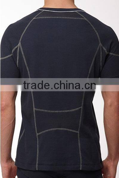 Mens block sports t-shirt H201419