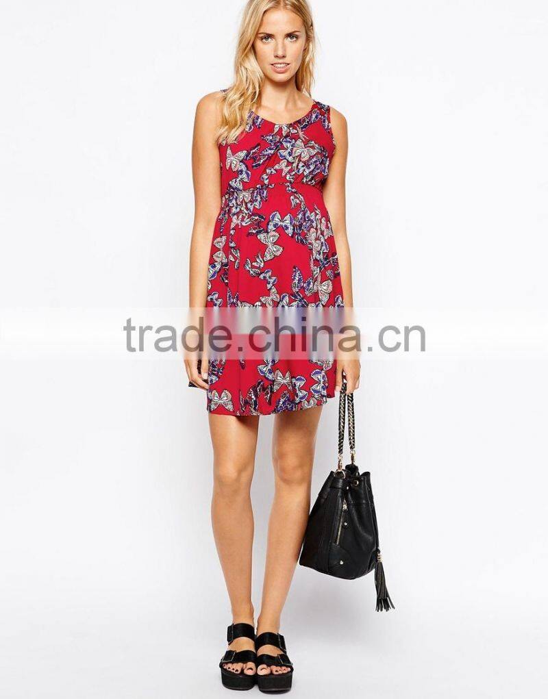 New Look Maternity Tapestry Butterfly Print Dress China supplier