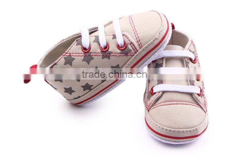 All star printed cotton baby boy's sport booties