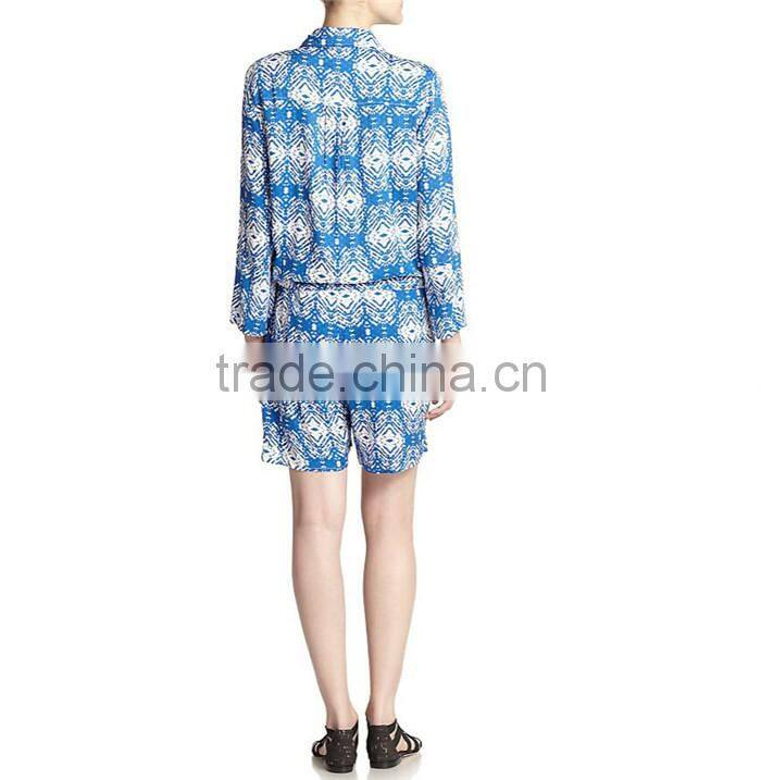 latest casual women sleepwear short onesie jumpsuit