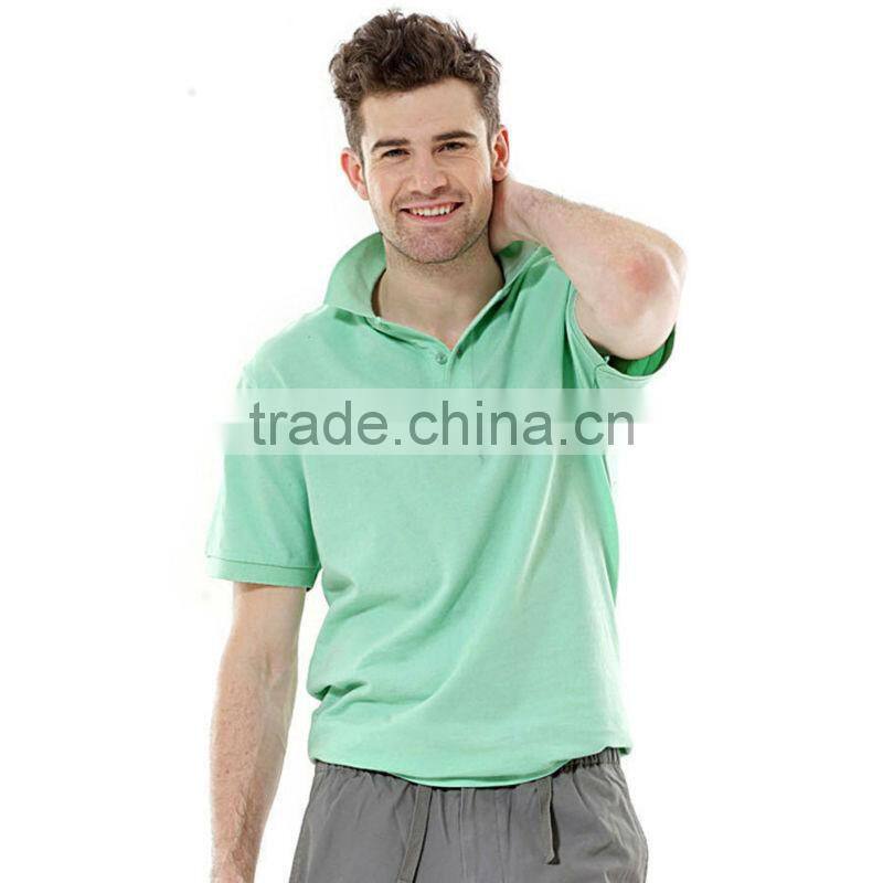 OEM customized bamboo polo t shirt for men / custom polo shirt design T12917