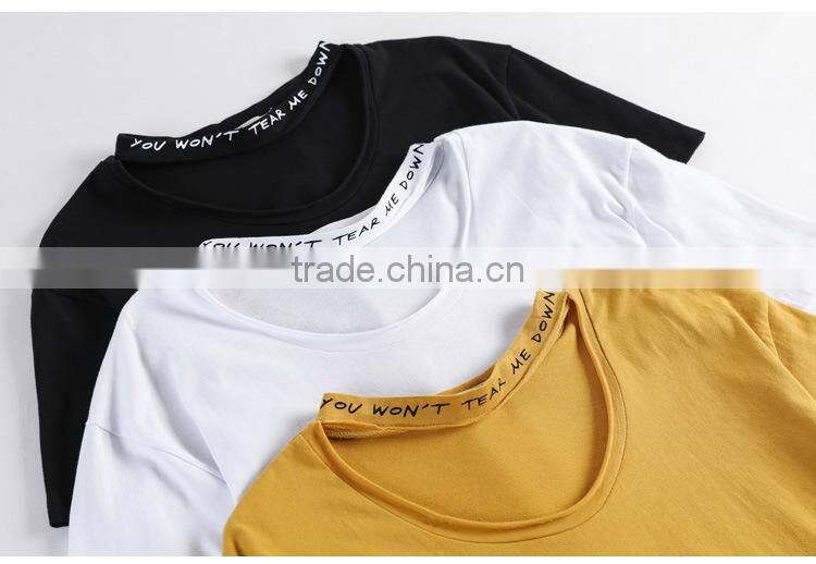 women hot-sales fashion design t shirt of cotton