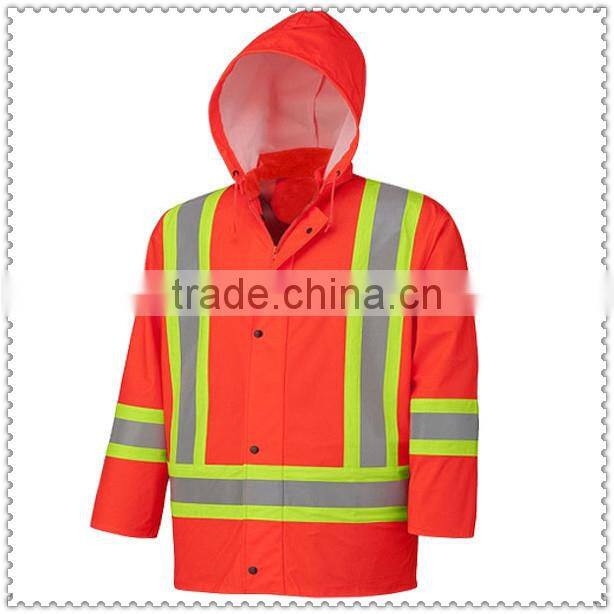 Flame Resistant Stretch Hi-Vis Rain Jacket